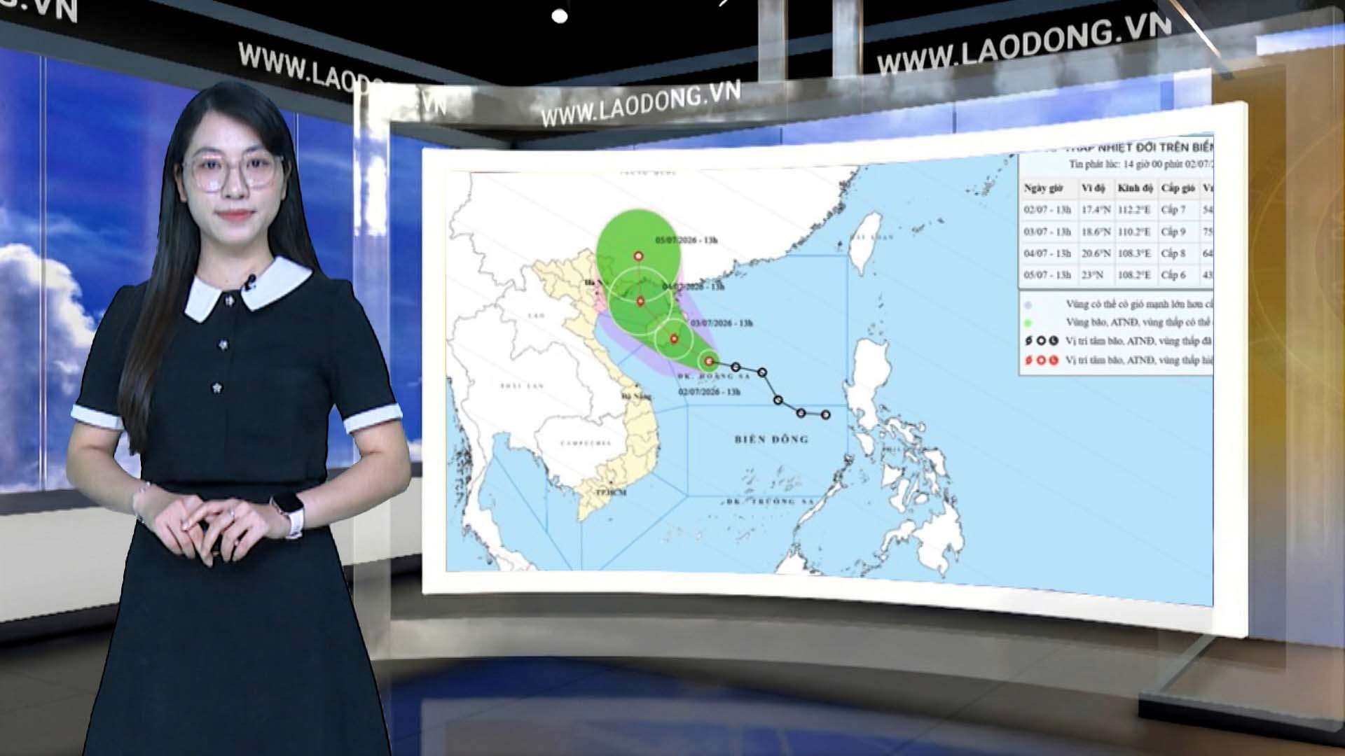 Weather forecast tonight and tomorrow July 3rd