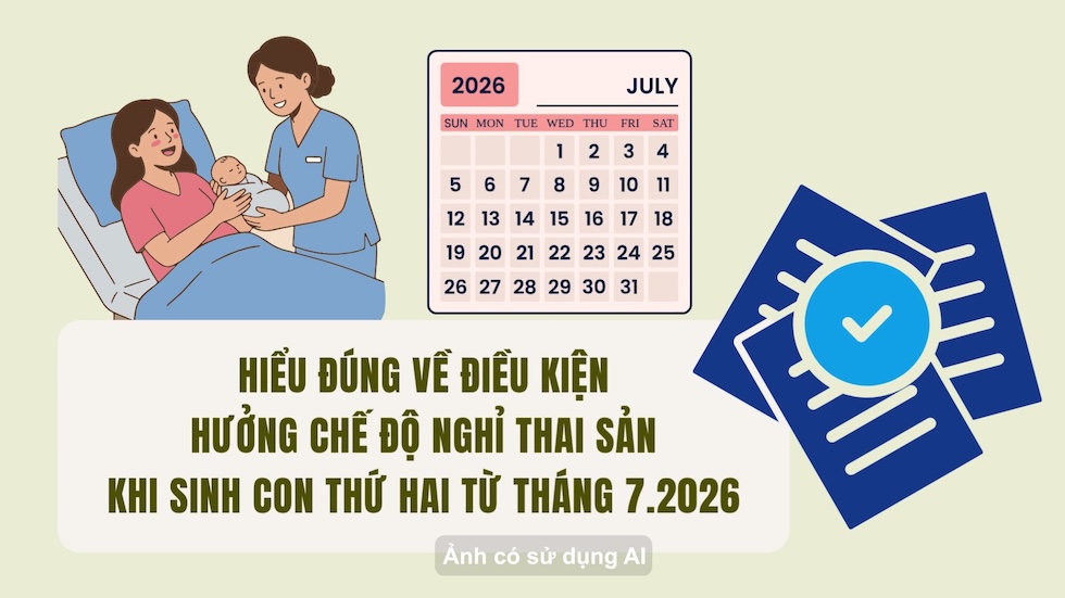 Understand correctly the conditions for enjoying maternity leave when giving birth to the second child from July 2026