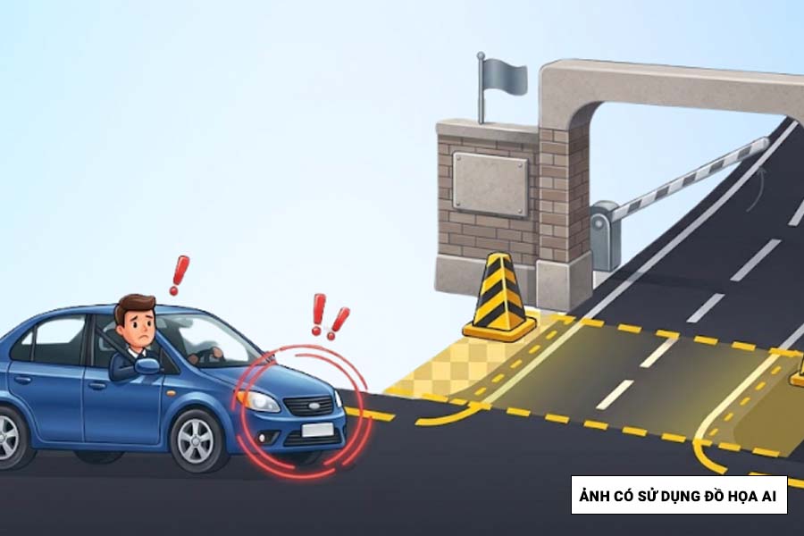 Minimum distance when parking in front of the agency headquarters gate that drivers need to pay attention to