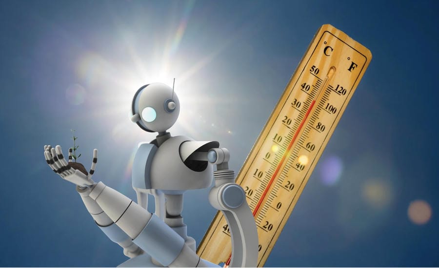 Not only humans, technology products such as AI are also being affected by extreme hot weather taking place in many places around the world. Graphics: AI
