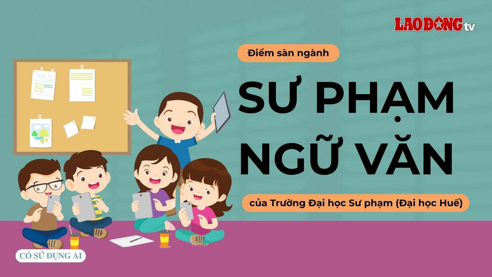 Floor score for Literature Pedagogy major of Hue University of Education (Hue University)