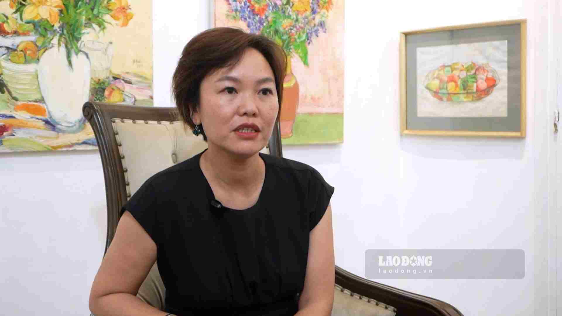 Chị Hoàng Thu Nga (đại diện đơn vị tổ chức tiệc cưới tại Hà Nội). Ảnh: Huyền Trang