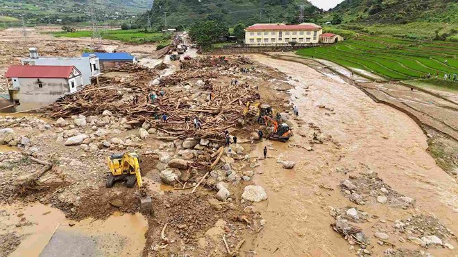 Many mountainous areas face the risk of flash floods and landslides. Photo: Lai Chau e-Portal