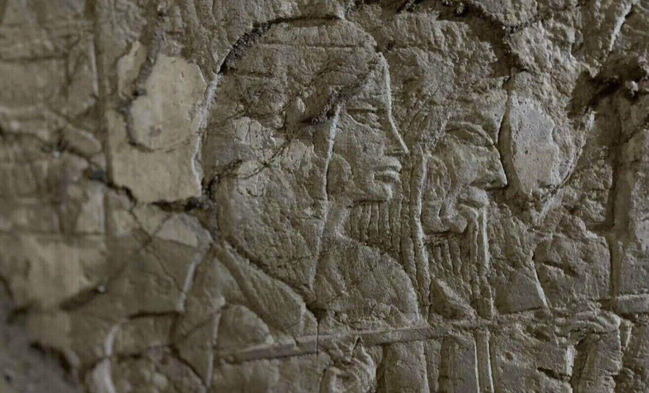 Ancient carvings inside the newly discovered tomb in Saqqara. Photo: Egyptian Ministry of Tourism and Antiquities