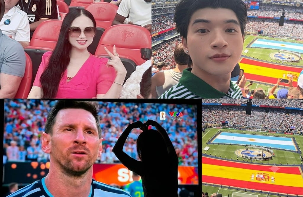 My Tam, HIEUTHUHAI and many Vietnamese stars had noteworthy shares after the match. Illustrative photo taken with the support of Gemini.
