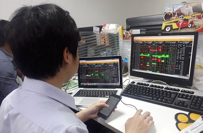 VN-Index is still under adjustment pressure. Photo source: Le Toan-DSC Securities Company