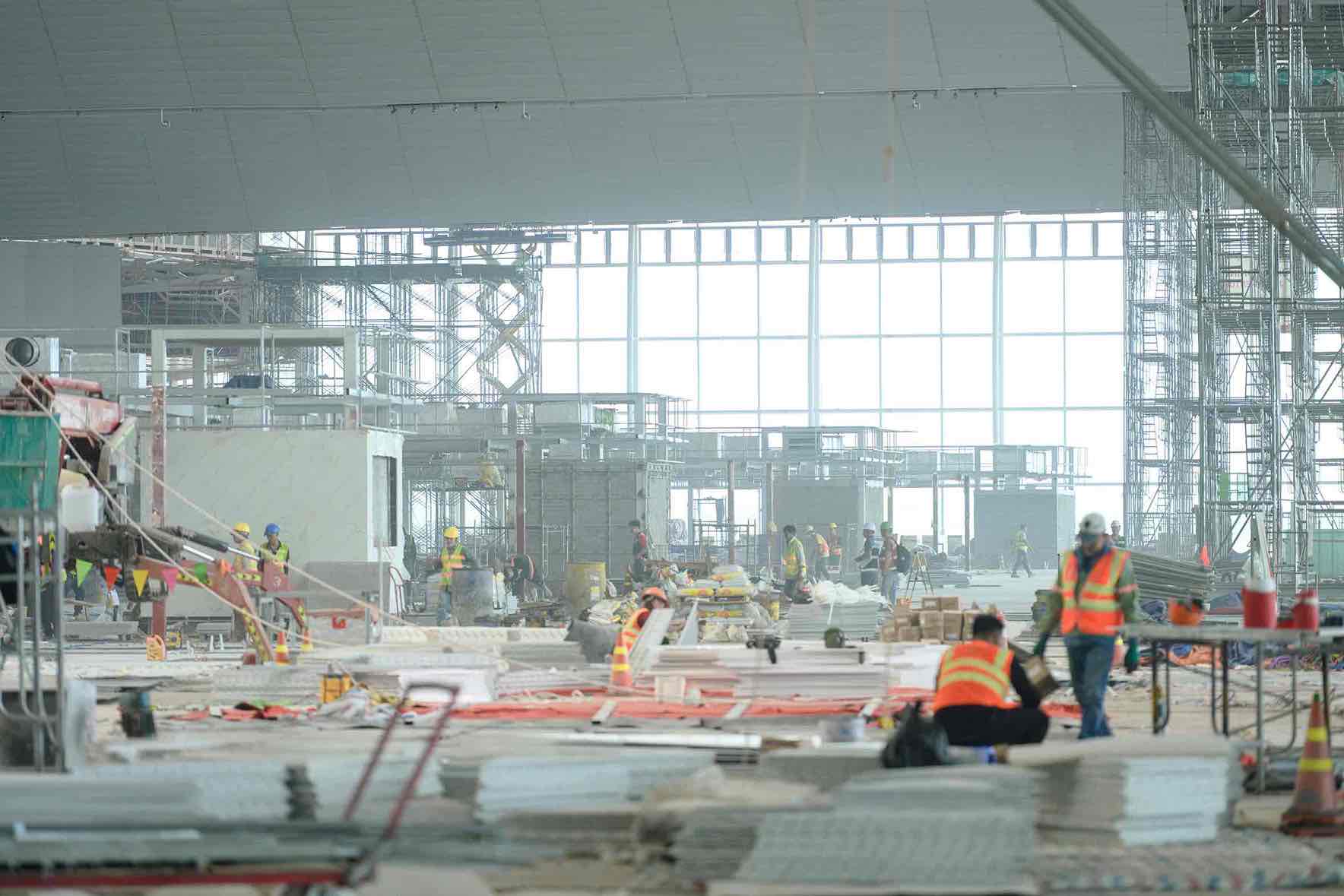 Sân bay Long Thành đang thiếu hụt khoảng 1500 đến 2000 công nhân. Ảnh: Tổng Công ty Cảng hàng không Việt Nam ACV