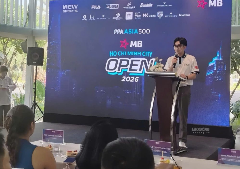The PPA Tour Pickleball Tour returns to Ho Chi Minh City, the Organizing Committee shared information about the tournament on the afternoon of July 20. Photo: Nguyen Dang