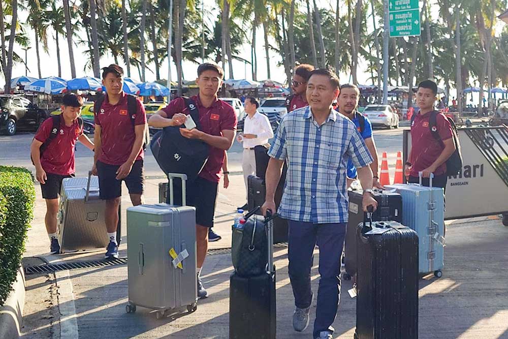 The Vietnamese team was present in Chonburi (Thailand) to prepare for the 2026 ASEAN Cup. Photo: VFF