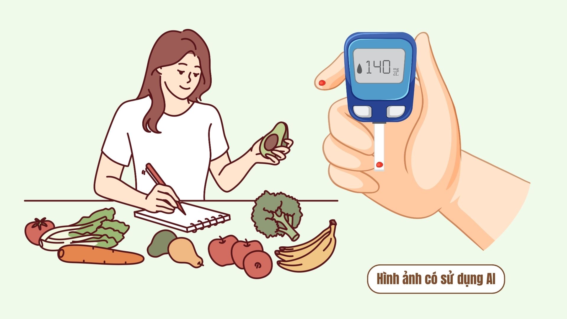 Doctors show how to lower blood sugar, anyone can apply it. Graphics: AI