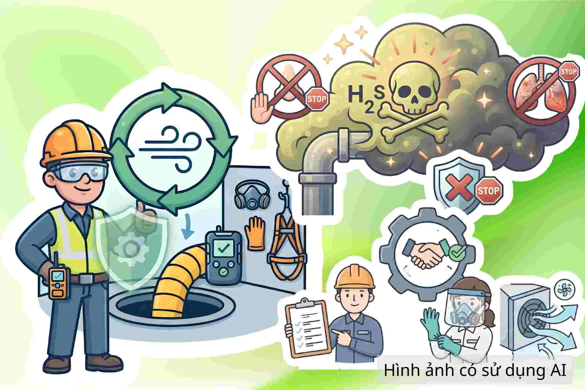 H2S gas poisoning can lead to death if rescue is done incorrectly