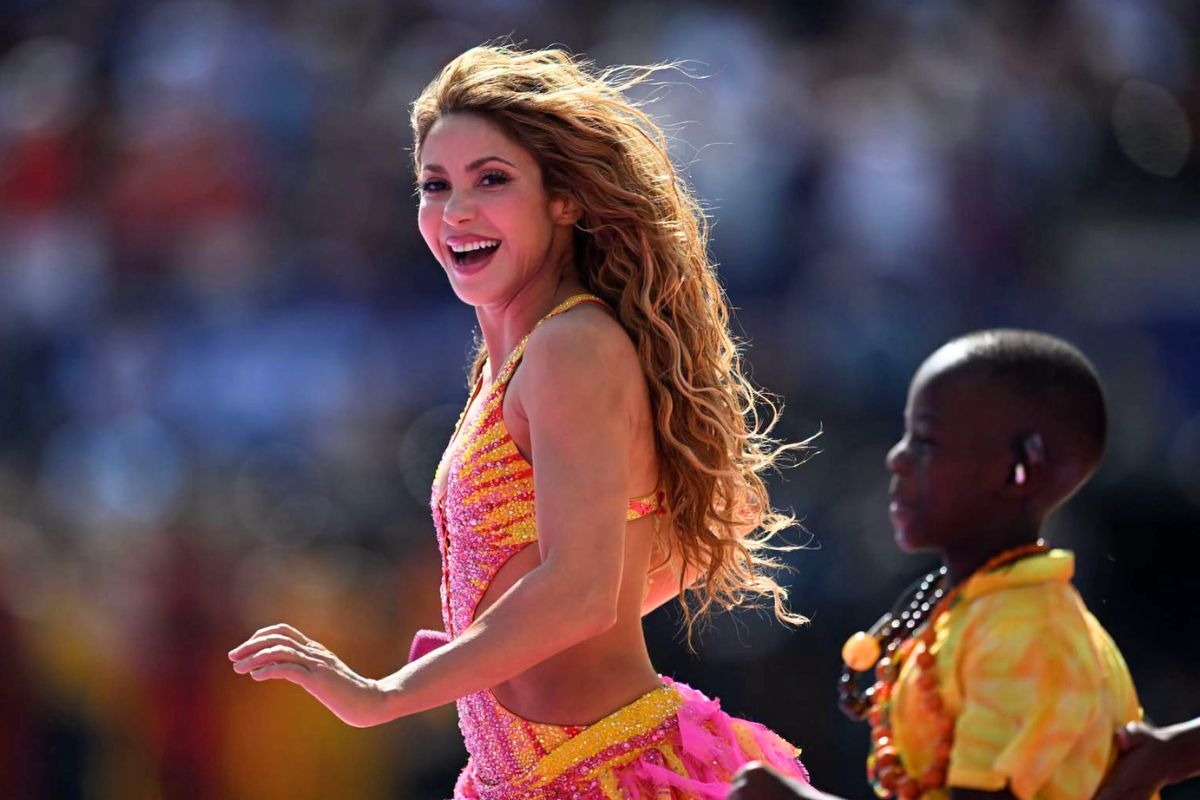 Shakira brought an explosive performance in the 2026 World Cup final. Photo: Xinhua