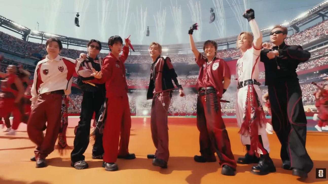BTS covers the globe after their performance at the 2026 World Cup final. Photo: FIFA