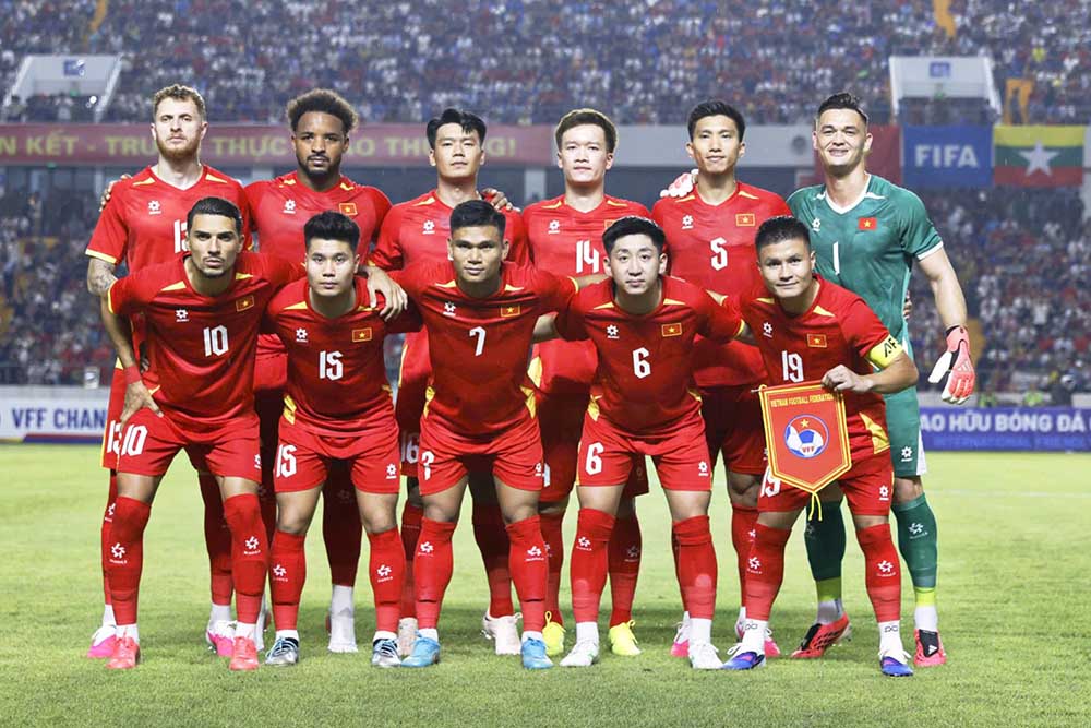 Vietnam national team maintains position in the top 100 FIFA rankings. Photo: VFF