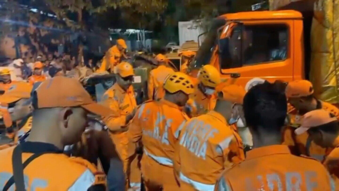 The tunnel collapse occurred on July 20, in Sikkim, India. Photo: AFP