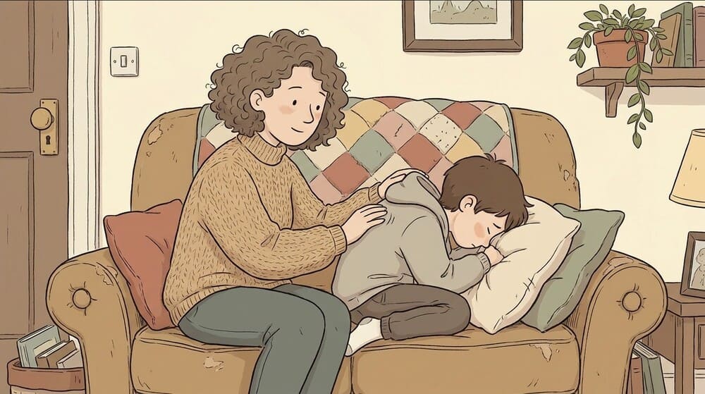 Parents need to calm down and help their children name their emotions as a way to soothe anger. Photo: AI