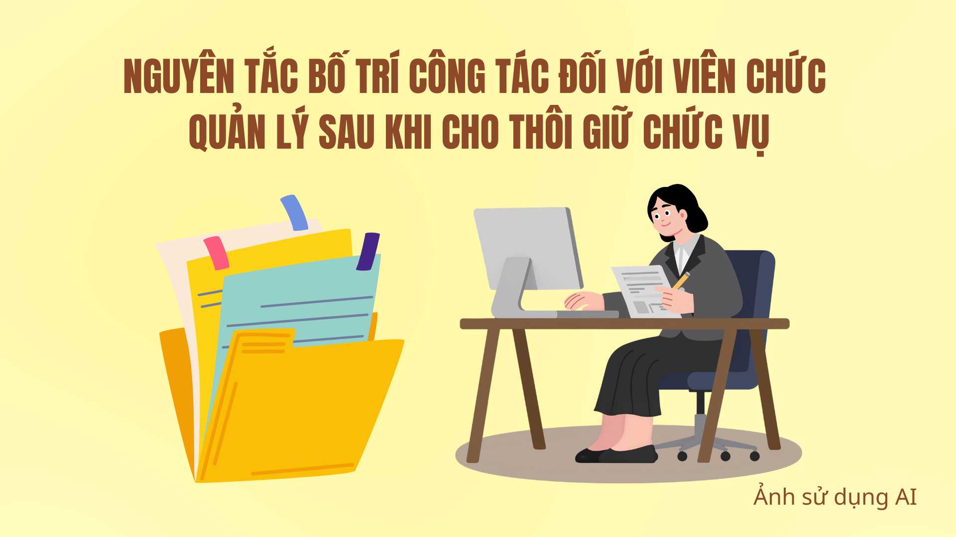 Principles for arranging work for management officials after dismissal from office. Photo using AI