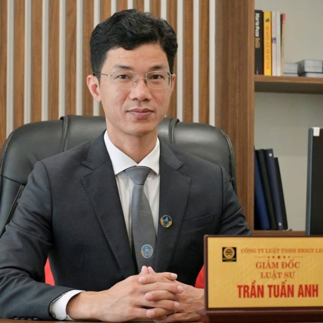 Luật sư Trần Tuấn Anh - Giám đốc Công ty Luật Bright Legal. Ảnh: Nhân vật cung cấp