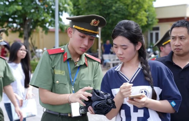 Candidates participating in the Ministry of Public Security's assessment exam in 2026. Photo: Academy of Technology and Security