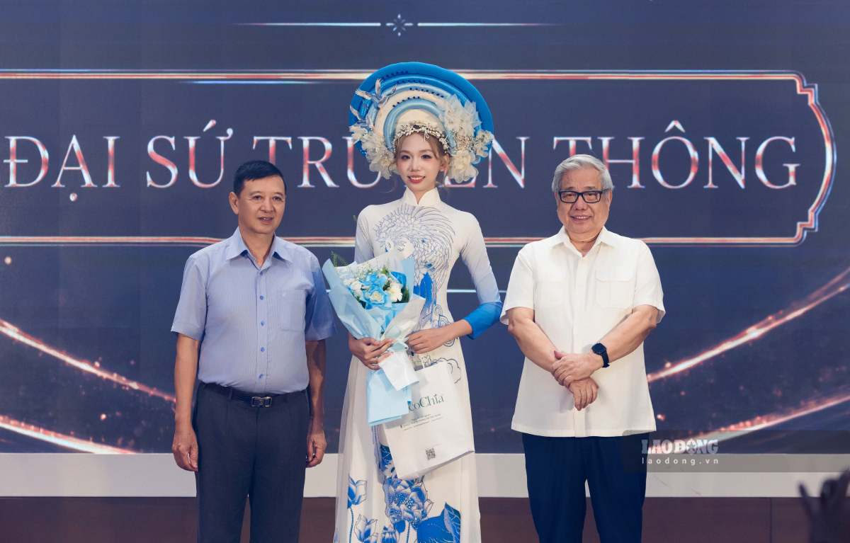 Hoa hậu Văn hóa Việt Nam 2026 Nguyễn Trần Hà Linh xuất hiện với vai trò Đại sứ truyền thông cho cuộc thi. Ảnh: Chí Long