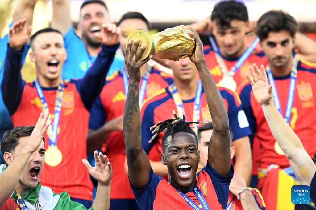 Tây Ban Nha vô địch World Cup 2026.  Ảnh: Xinhua