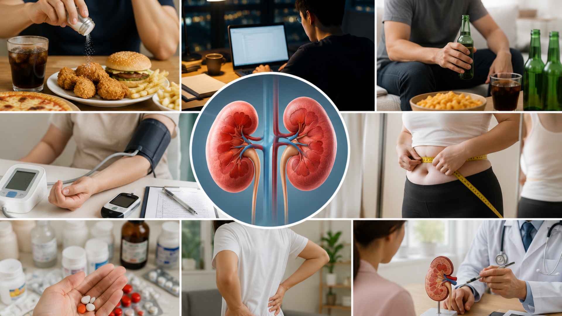 Người có tăng huyết áp, đái tháo đường, rối loạn mỡ máu hoặc duy trì lối sống thiếu lành mạnh thuộc nhóm có nguy cơ cao mắc bệnh thận mạn.