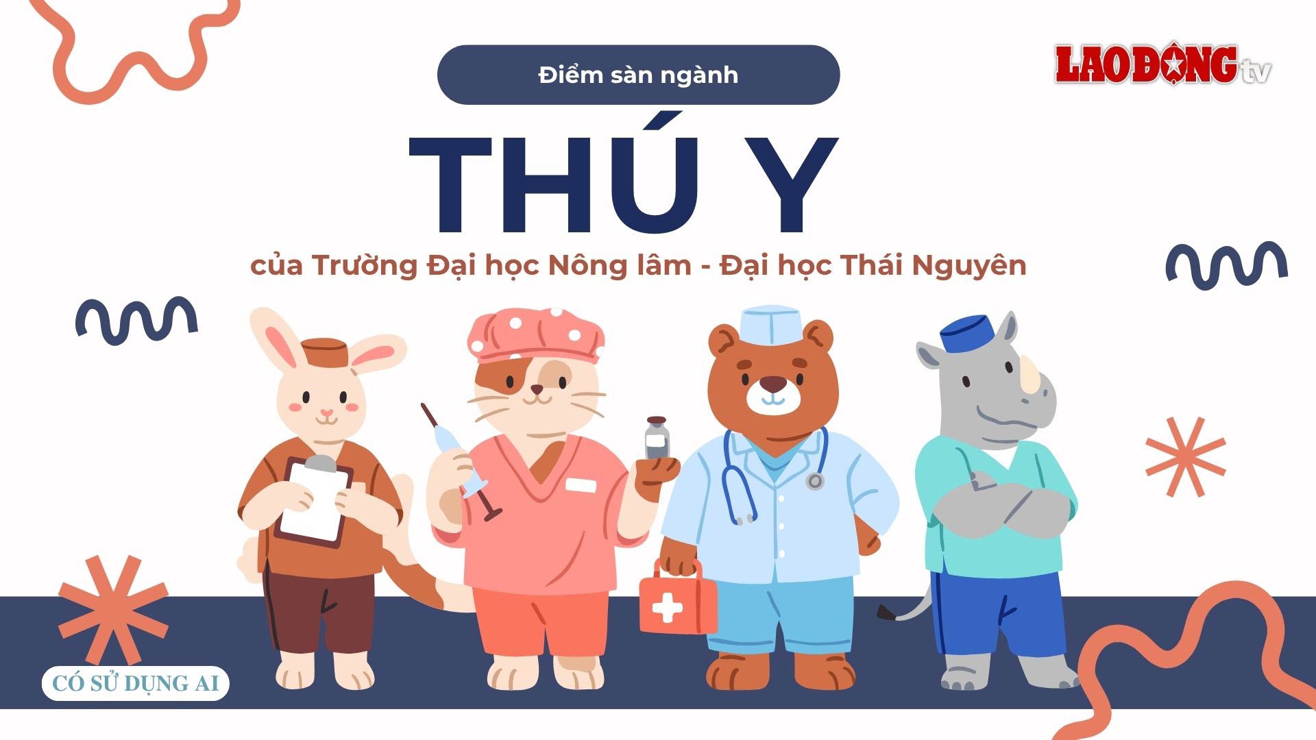 Benchmark score for Veterinary major of Nong Lam University - Thai Nguyen University