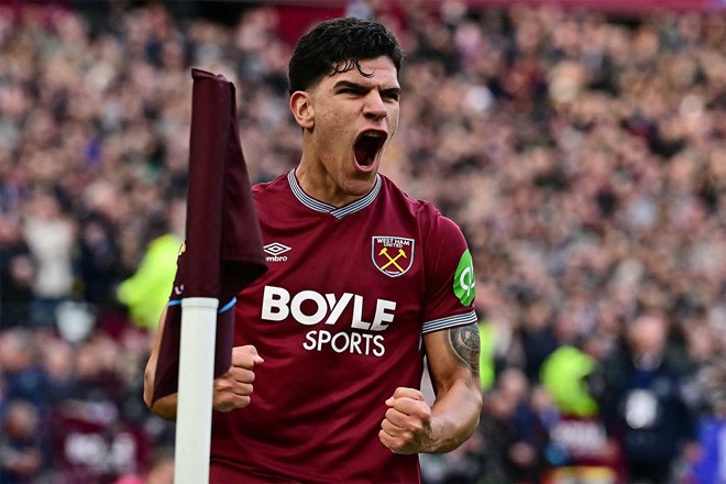 Mateus Fernandes là tân binh đắt giá của Tottenham trong mùa hè này. Ảnh: AFP