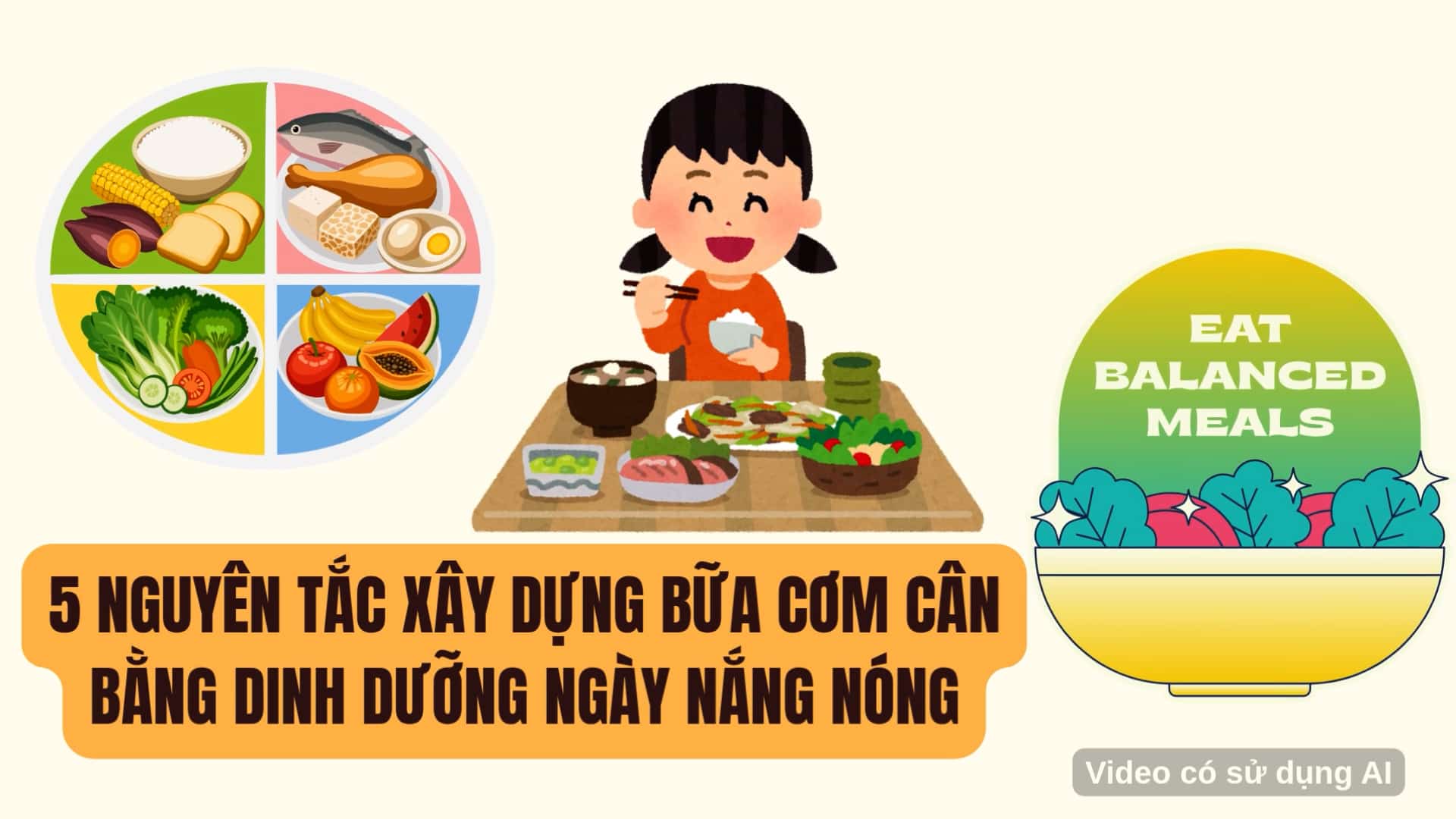 5 principles to build a balanced nutritional meal on hot sunny days
