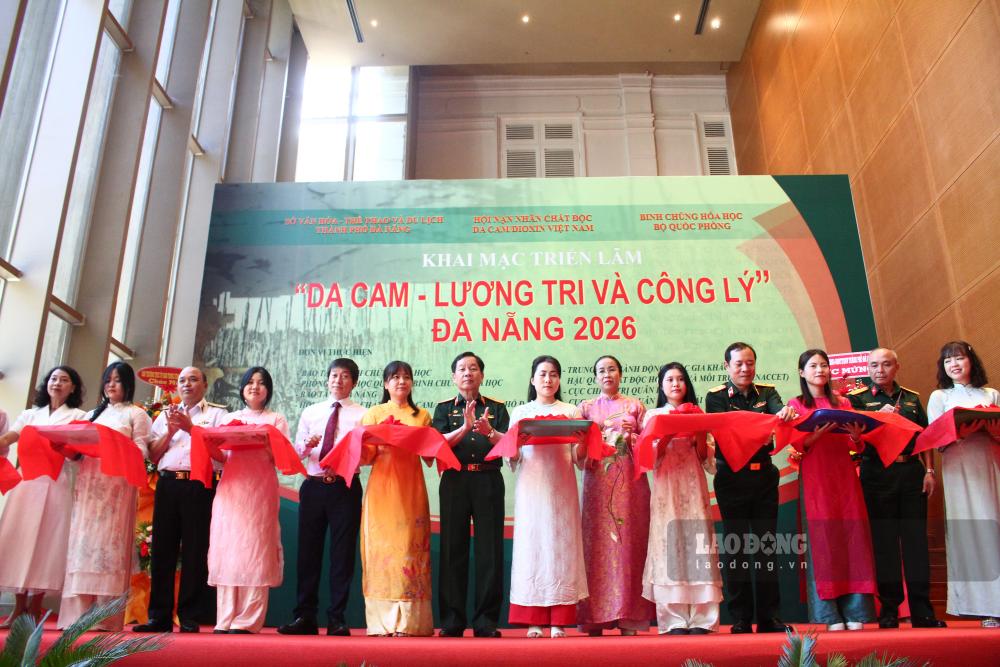 Triển lãm “Da cam - Lương tri và Công lý” Đà Nẵng 2026 khai mạc tại Bảo tàng Đà Nẵng ngày 22.7. Ảnh: Thanh Huyền