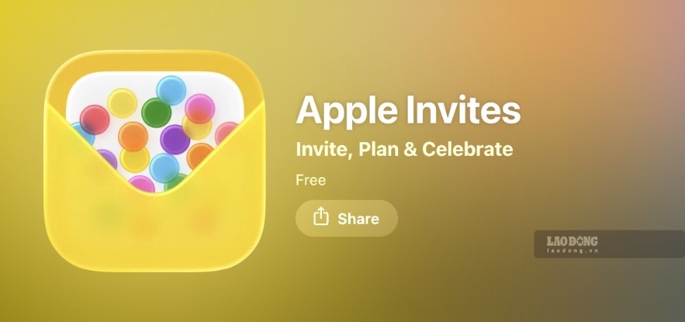 Apple has just released a new update for the Apple Invites application. Photo: Quang Minh