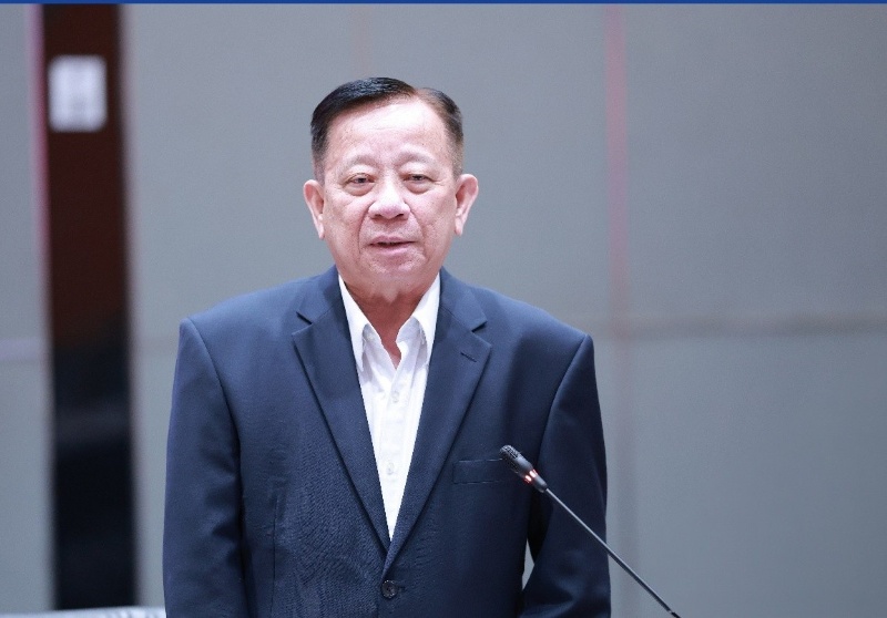 Ông Nguyễn Văn Hùng – Chủ tịch HĐQT Becamex Group phát biểu tại buổi lễ. Ảnh: EVNHCMC cung cấp