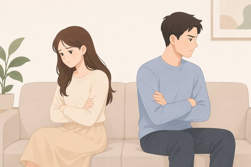 Many couples often have conflicts when entering married life. Graphics: AI