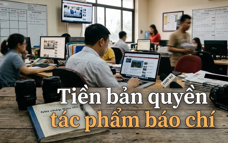 Copyright money for creative journalistic works belonging to the type of print journalism, electronic journalism is implemented according to the provisions of law on assigning tasks, ordering or bidding. Photos created by AI.