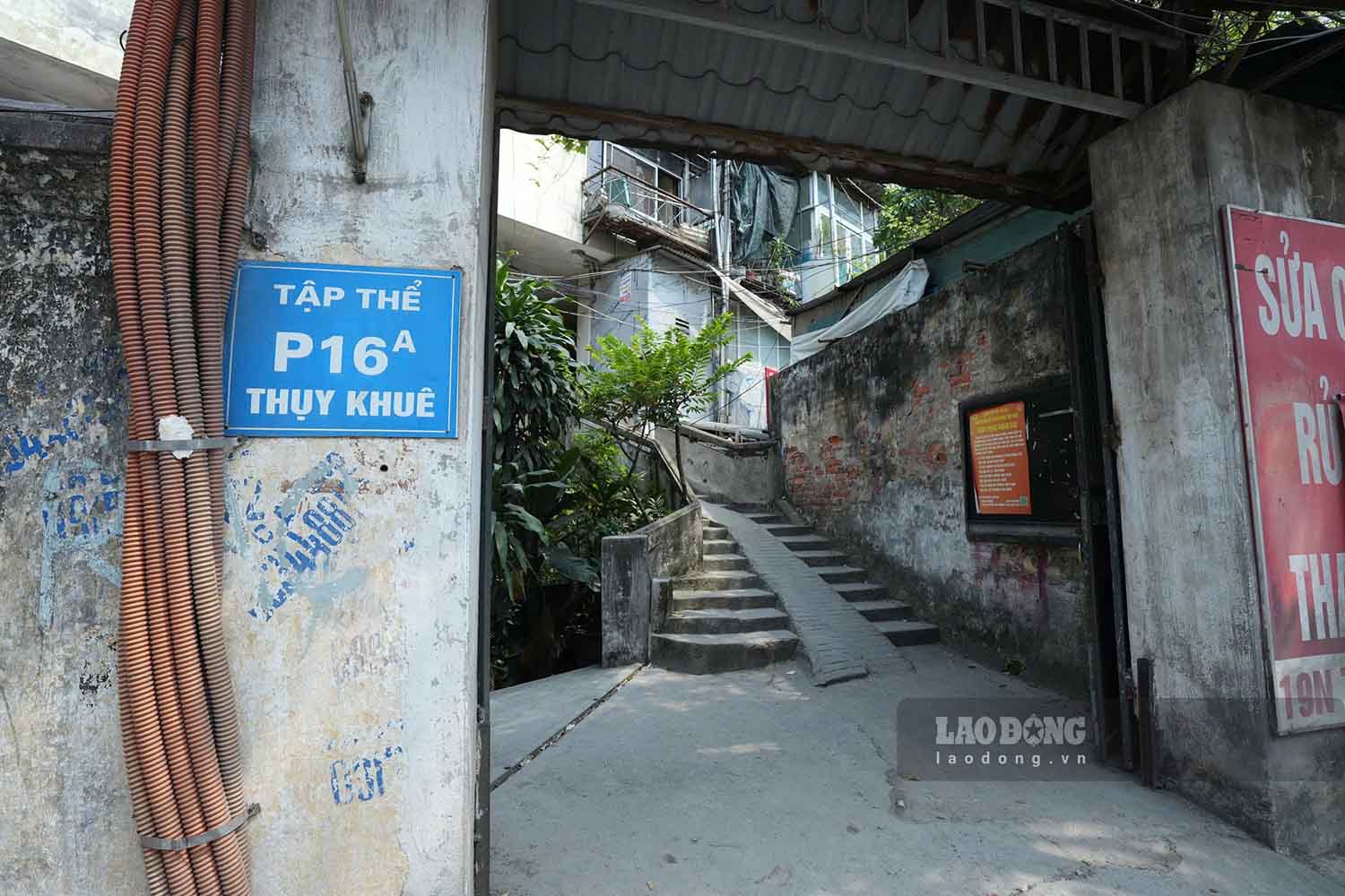 Nhà tập thể P16A. Ảnh: Sóng Hữu 