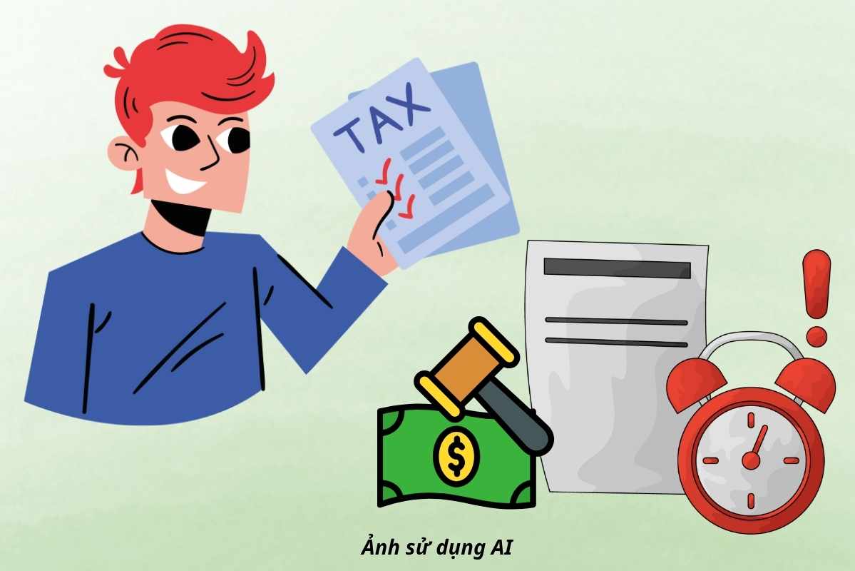 Violations of regulations on providing tax information may be fined up to 100 million VND. Graphics: AI