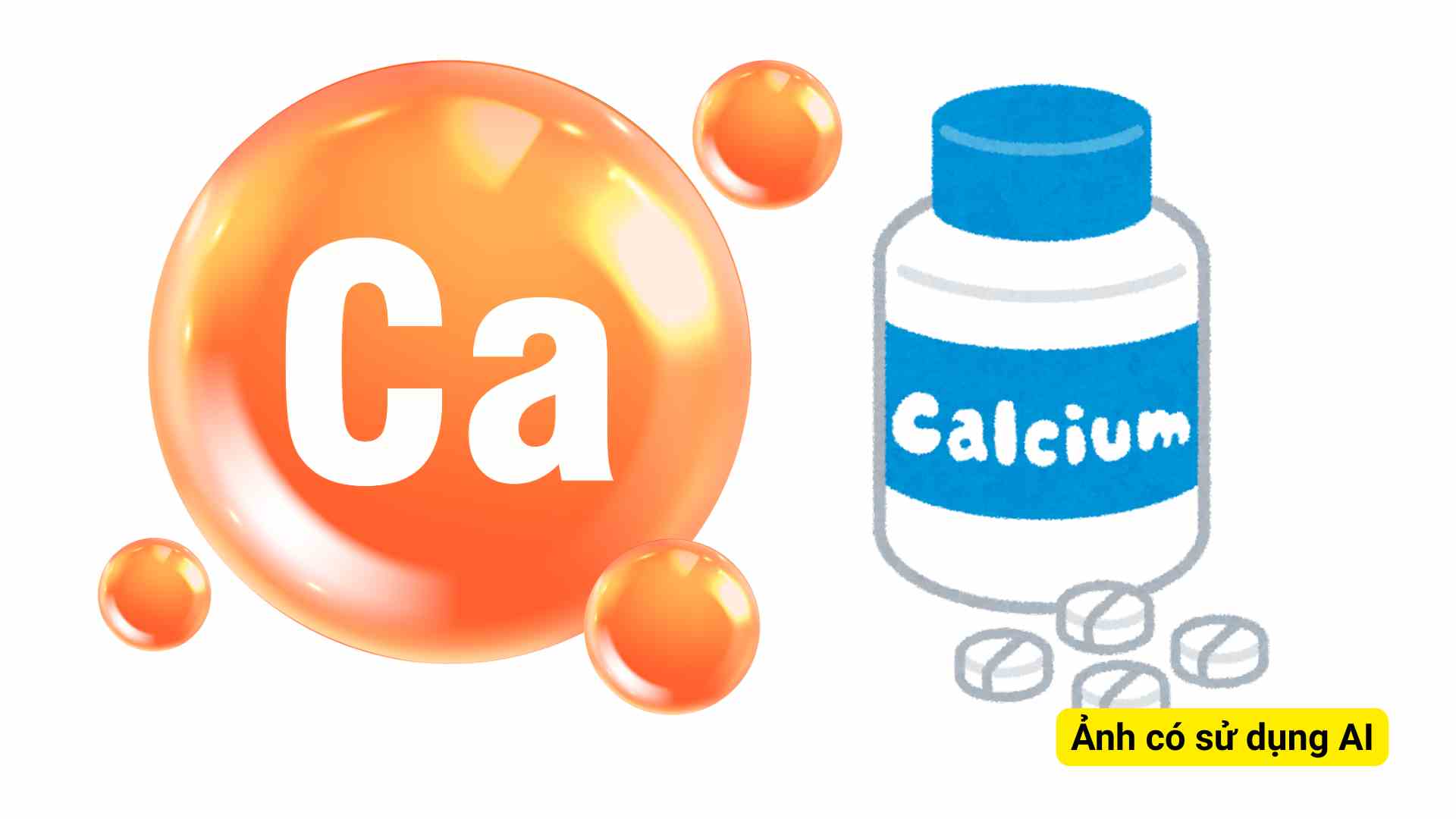 Le calcium joue un rôle important dans la santé des os et des articulations. Photo graphique: Hương Sơn/ Photo utilisant l'IA