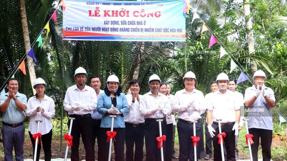 New homes contribute to helping families affected by chemical toxins stabilize their lives. Photo: Hoang Loc