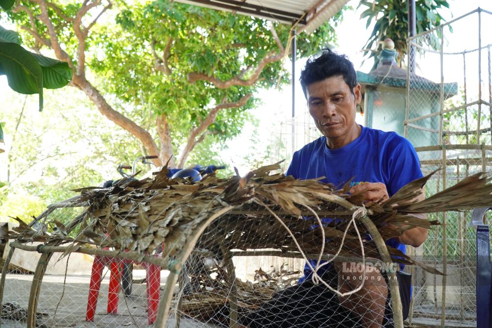 The squid trap of fishermen in Xom Bong hamlet, An Phu village, Long Phung commune, Quang Ngai province. Photo de : Vien Nguyên