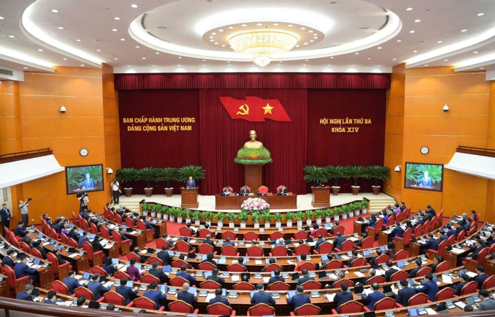 The 3rd Conference of the 14th Central Committee opened on July 20 in Hanoi. Photo: E-Portal of the Communist Party of Vietnam.