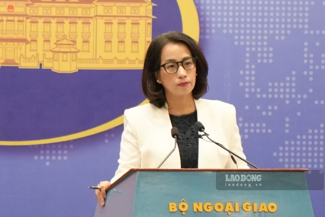 Spokesperson of the Vietnamese Ministry of Foreign Affairs Pham Thu Hang. Photo: Bach Duong