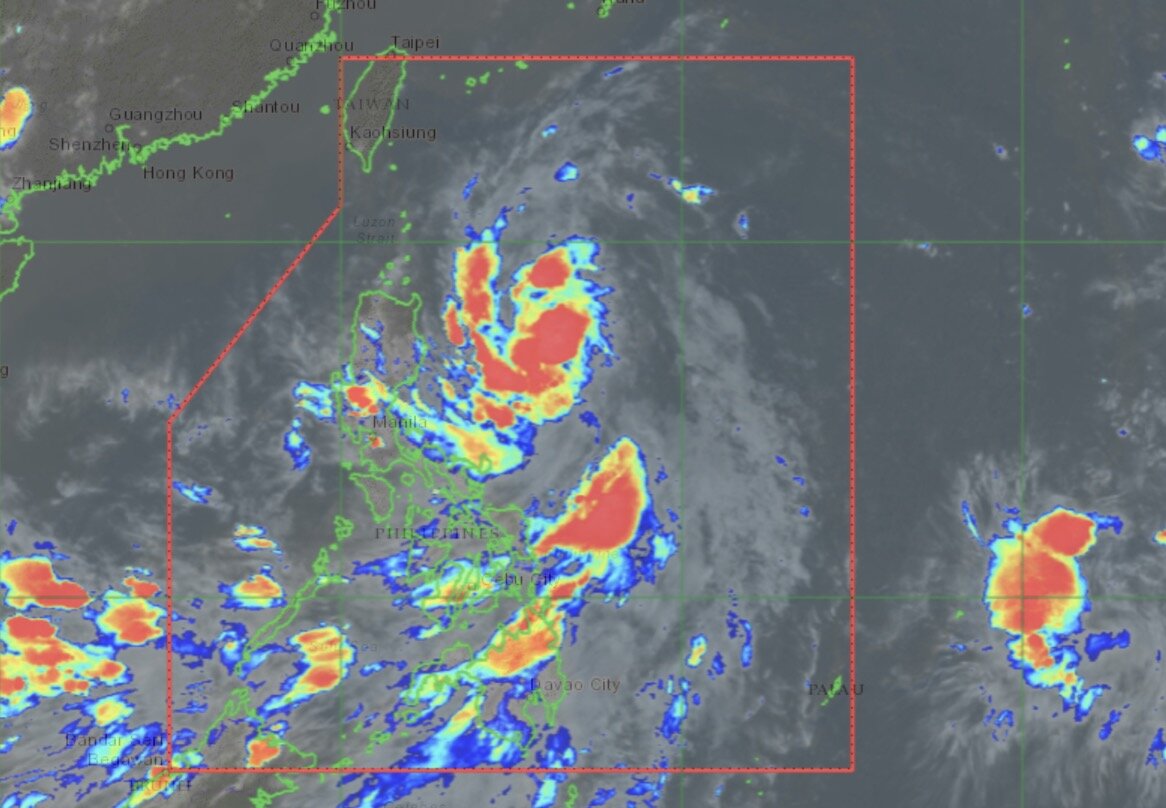 The precursor of Typhoon Noul - Tropical Depression Kiyapo, is accelerating in the eastern sea of ​​Cagayan, Philippines. Photo: PAGASA
