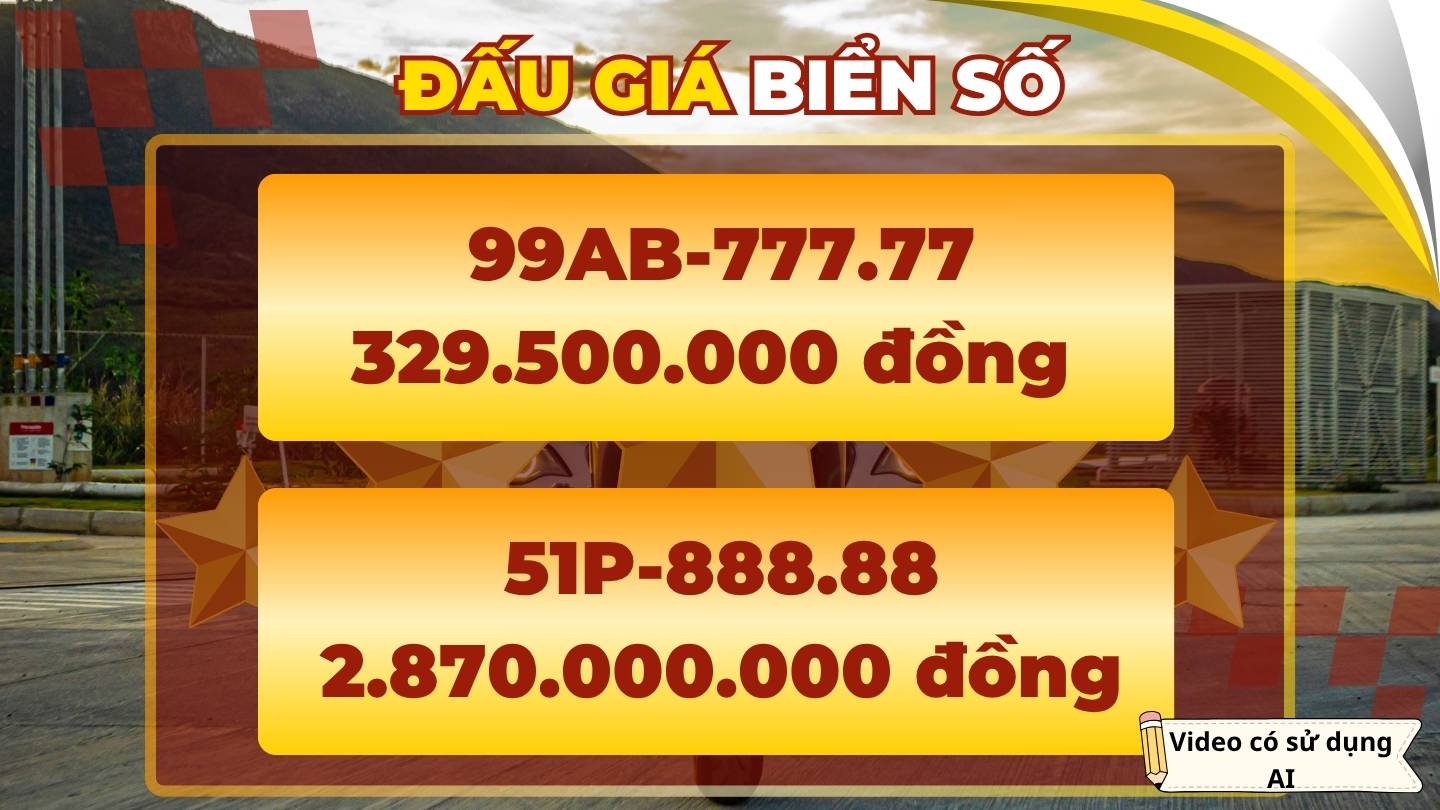 A series of five-digit license plates have high prices in the auction session on July 23