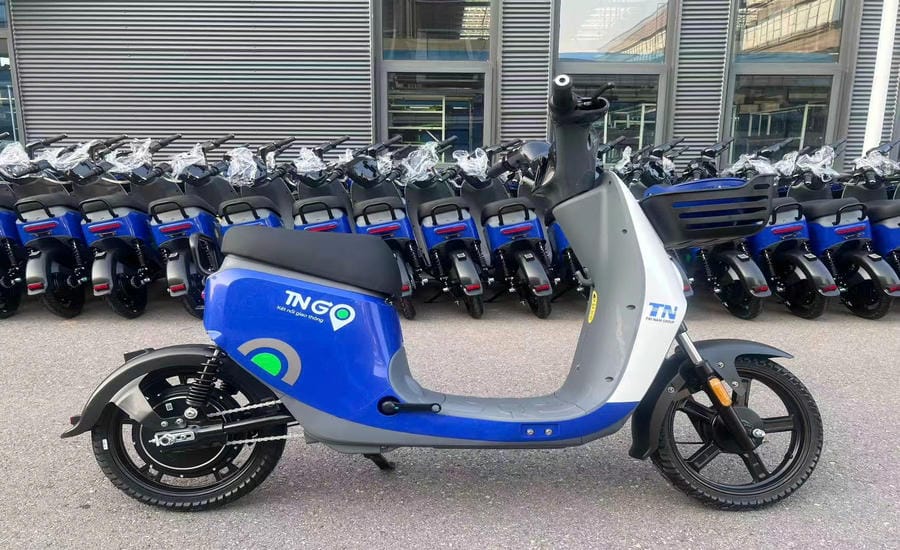 Hanoï espère que les vélos électriques en libre-service complèteront le réseau de transport vert. Photo: Trí Nam