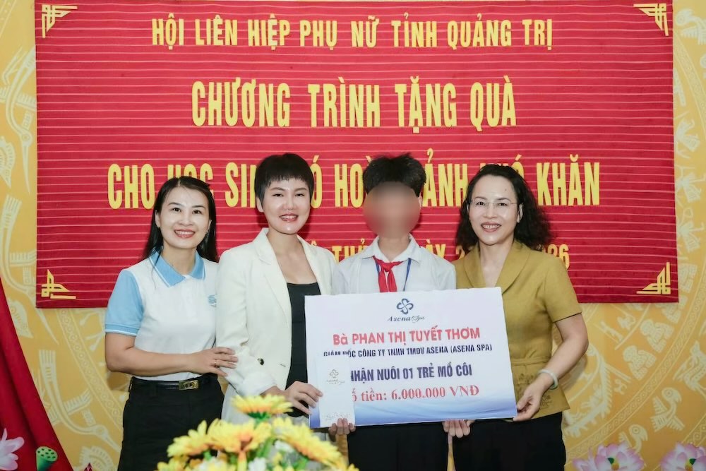 Quang Tri Provincial Women's Union connects, supports, and accompanies orphans and children in difficult circumstances. Photo: Quang Tri Women's Union