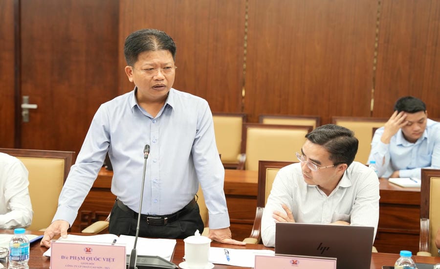 Director of Cao Son Coal Joint Stock Company - TKV Pham Quoc Viet said that the adjustment plan will create conditions for the unit to immediately implement project adjustment procedures, ensure investment progress, stabilize production and improve resource exploitation efficiency. Photo: TKV Group