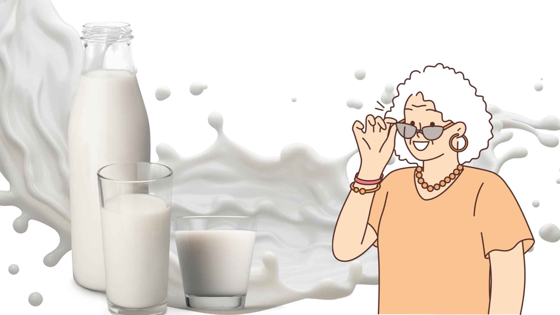 People over 55 should consider drinking some types of milk. Graphics: Ha May/Source Canva