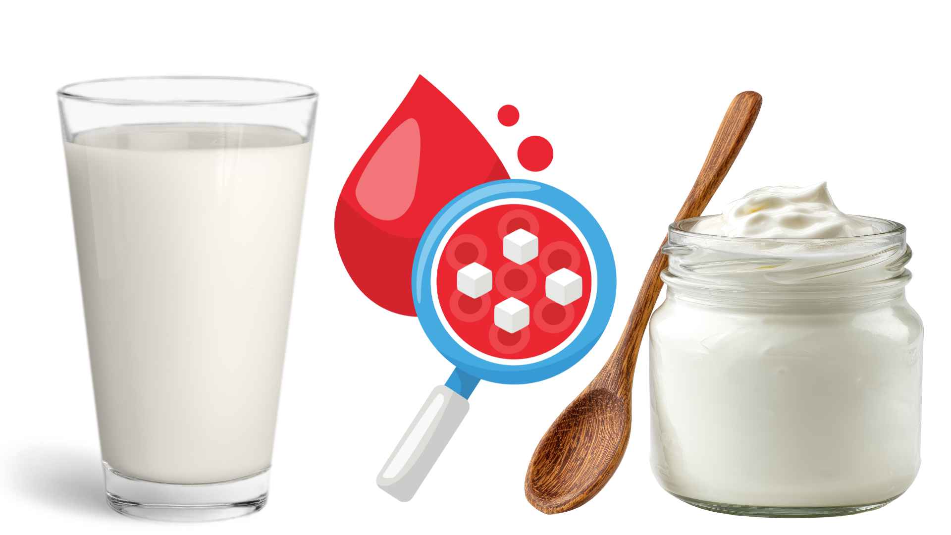 Milk or yogurt do not increase blood sugar if chosen correctly. Graphics: Ha May/Source Canva