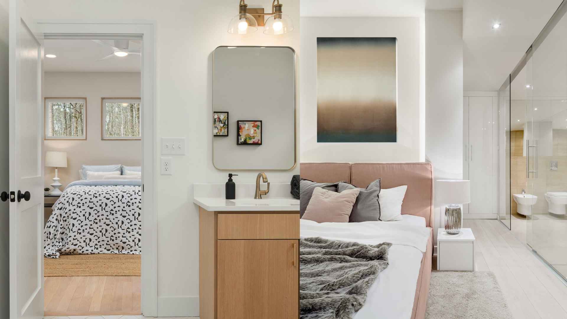 Bedrooms with private bathrooms are increasingly popular in modern apartments. Graphics: Ha May/Source Canva