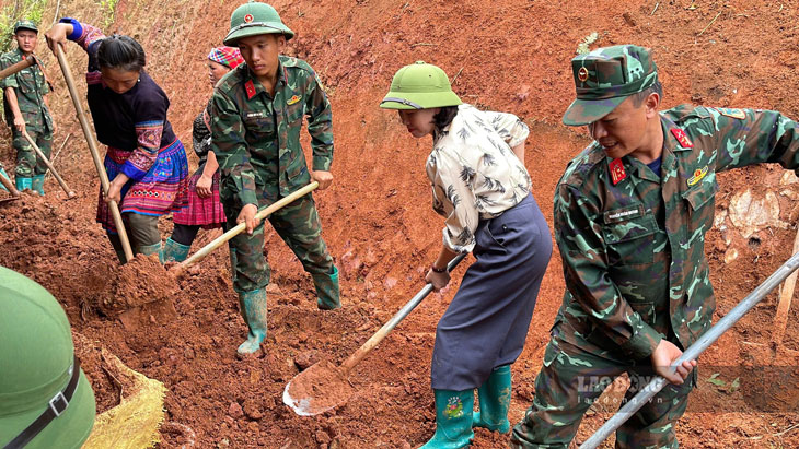 Xã Lao Chải có 220 ngôi nhà bị ảnh hưởng do mưa lũ. Ảnh: Ngọc Sơn
